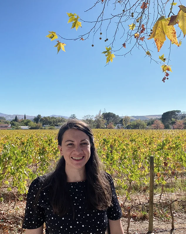 Carmen in a vineyard
